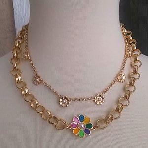 Flower Layered Necklace